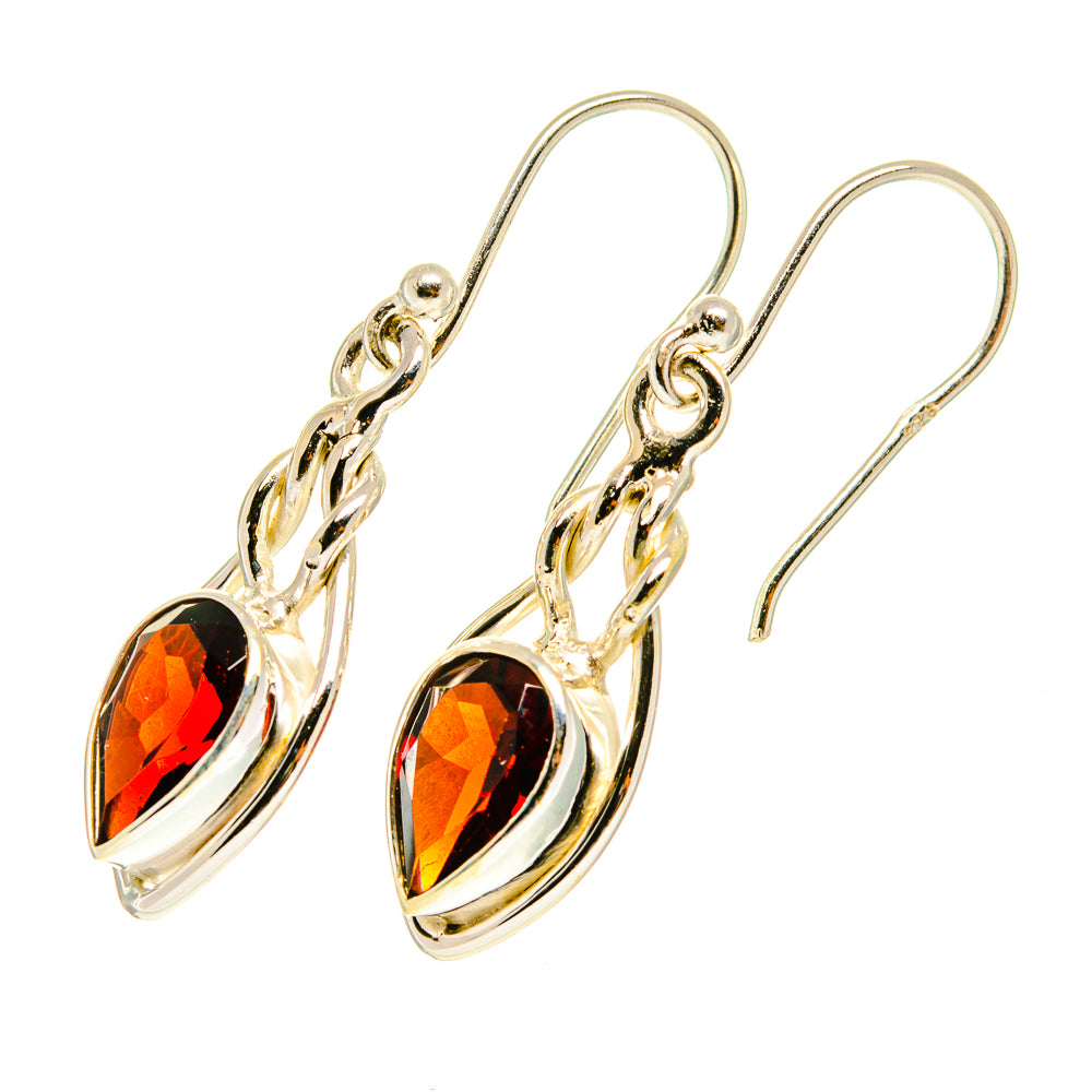 Garnet Earrings handcrafted by Ana Silver Co - EARR417551
