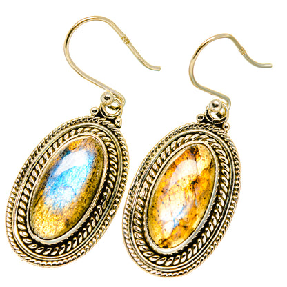 Labradorite Earrings handcrafted by Ana Silver Co - EARR417575