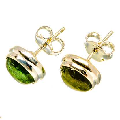 Green Tourmaline Earrings handcrafted by Ana Silver Co - EARR417583