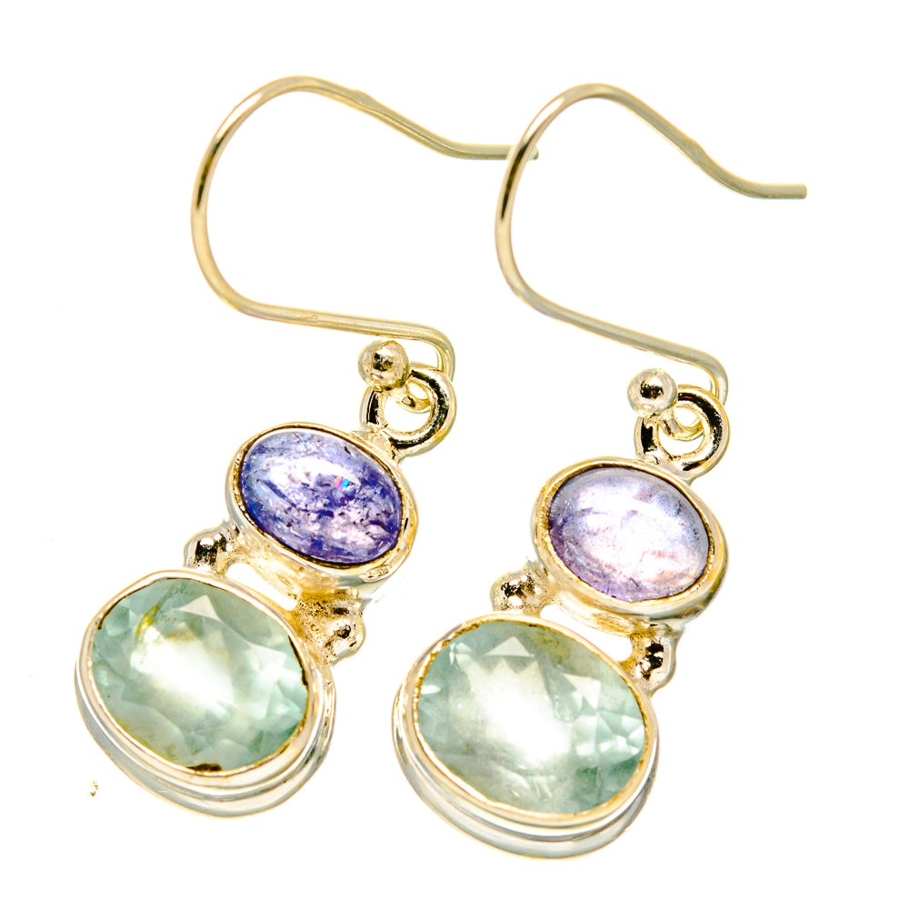 Aqua Chalcedony Earrings handcrafted by Ana Silver Co - EARR417587