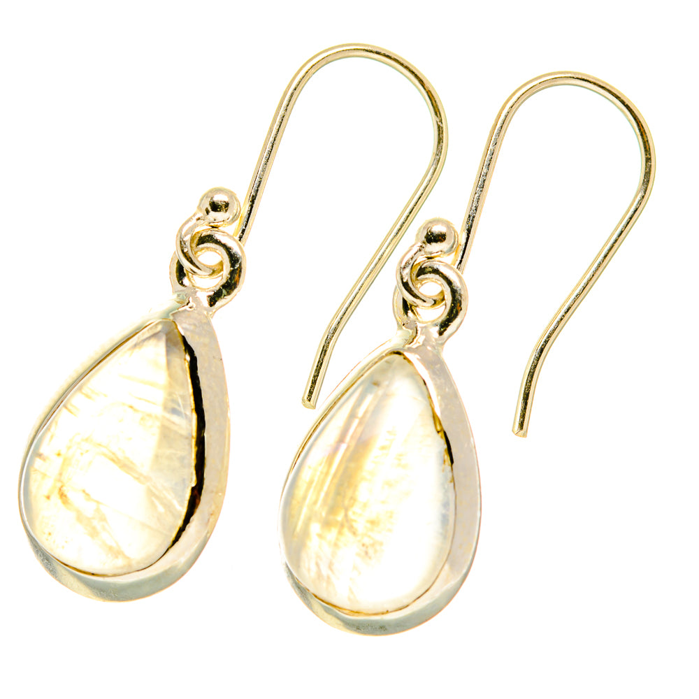 Rutilated Quartz Earrings handcrafted by Ana Silver Co - EARR417591