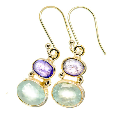 Aqua Chalcedony Earrings handcrafted by Ana Silver Co - EARR417601