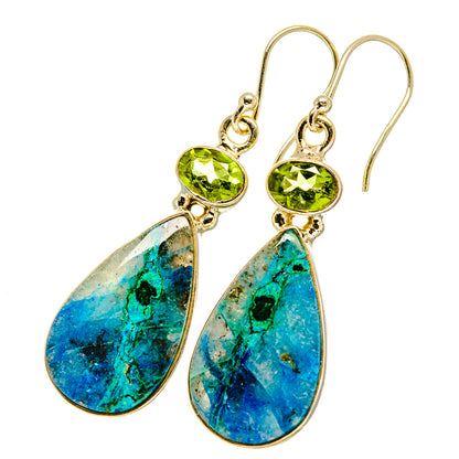 Chrysocolla Earrings handcrafted by Ana Silver Co - EARR417604