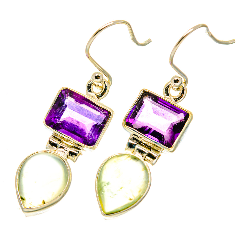Prehnite Earrings handcrafted by Ana Silver Co - EARR417628