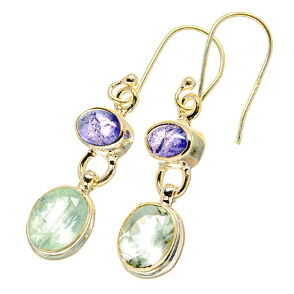 Aqua Chalcedony Earrings handcrafted by Ana Silver Co - EARR417629