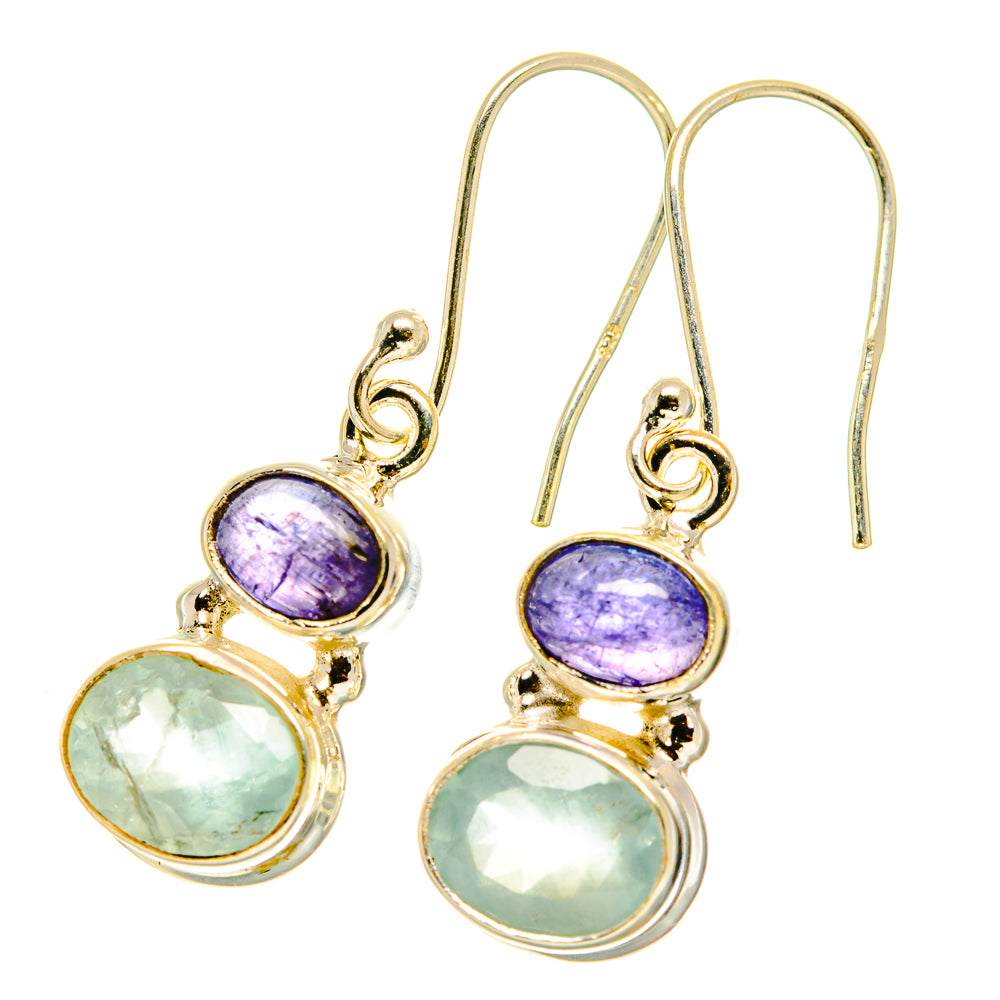 Aqua Chalcedony Earrings handcrafted by Ana Silver Co - EARR417635