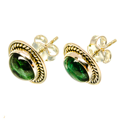 Green Tourmaline Earrings handcrafted by Ana Silver Co - EARR417643