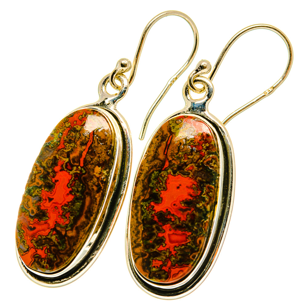 Moroccan Agate Earrings handcrafted by Ana Silver Co - EARR417644