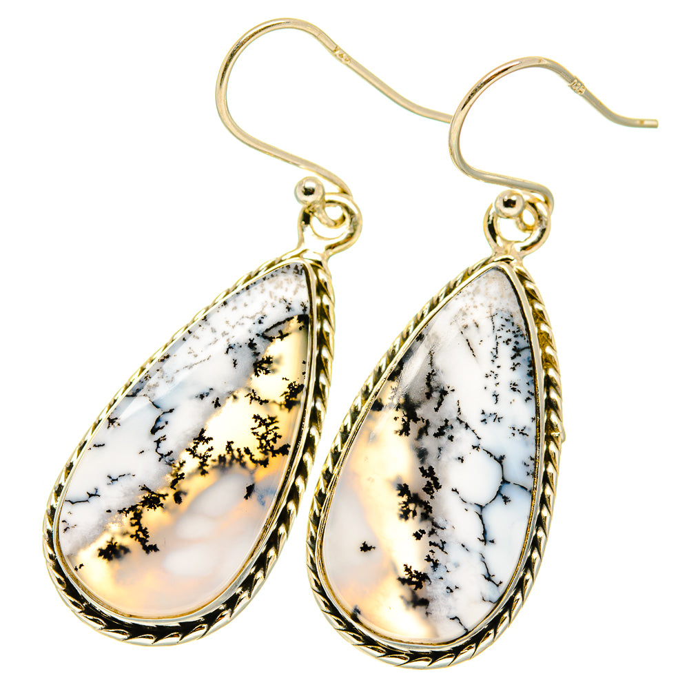 Dendritic Opal Earrings handcrafted by Ana Silver Co - EARR417650