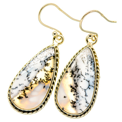 Dendritic Opal Earrings handcrafted by Ana Silver Co - EARR417650