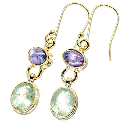 Aqua Chalcedony Earrings handcrafted by Ana Silver Co - EARR417655