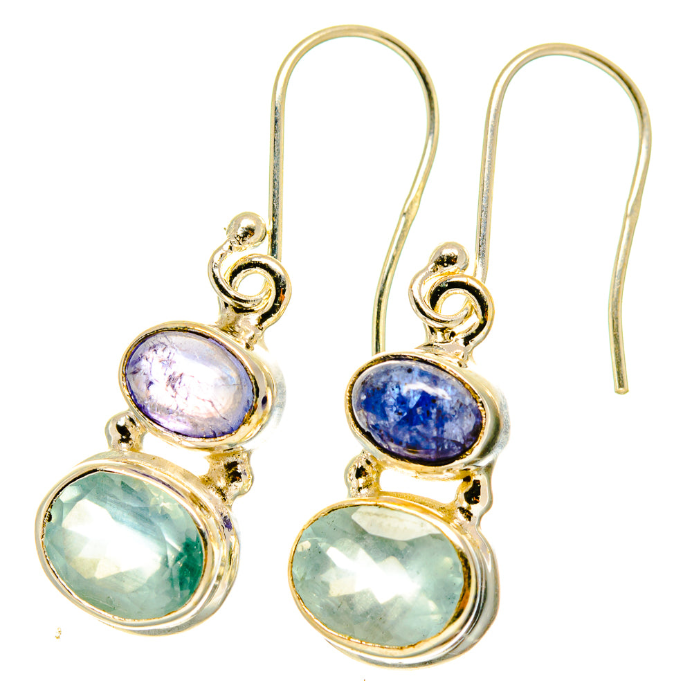 Aqua Chalcedony Earrings handcrafted by Ana Silver Co - EARR417656