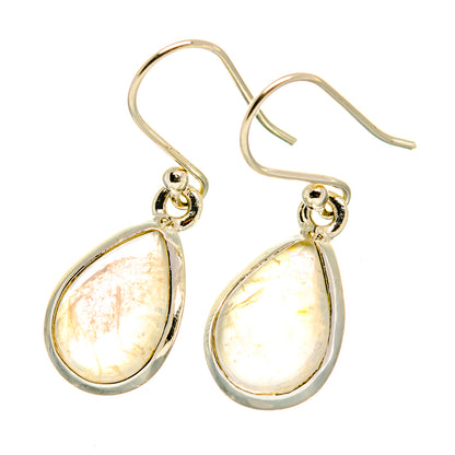 Rainbow Moonstone Earrings handcrafted by Ana Silver Co - EARR417673
