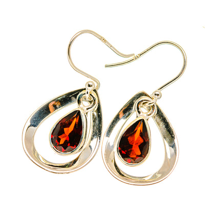 Garnet Earrings handcrafted by Ana Silver Co - EARR417674