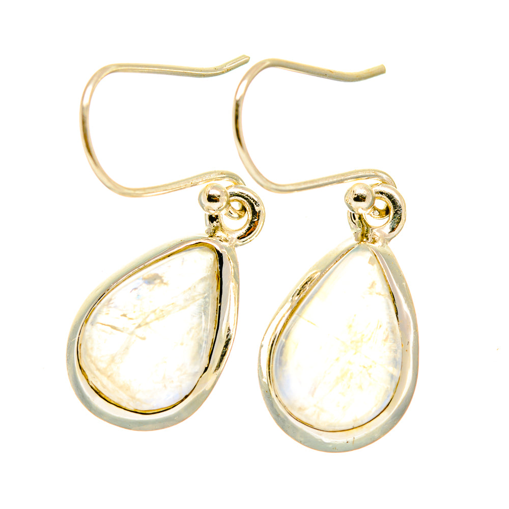 Rainbow Moonstone Earrings handcrafted by Ana Silver Co - EARR417705