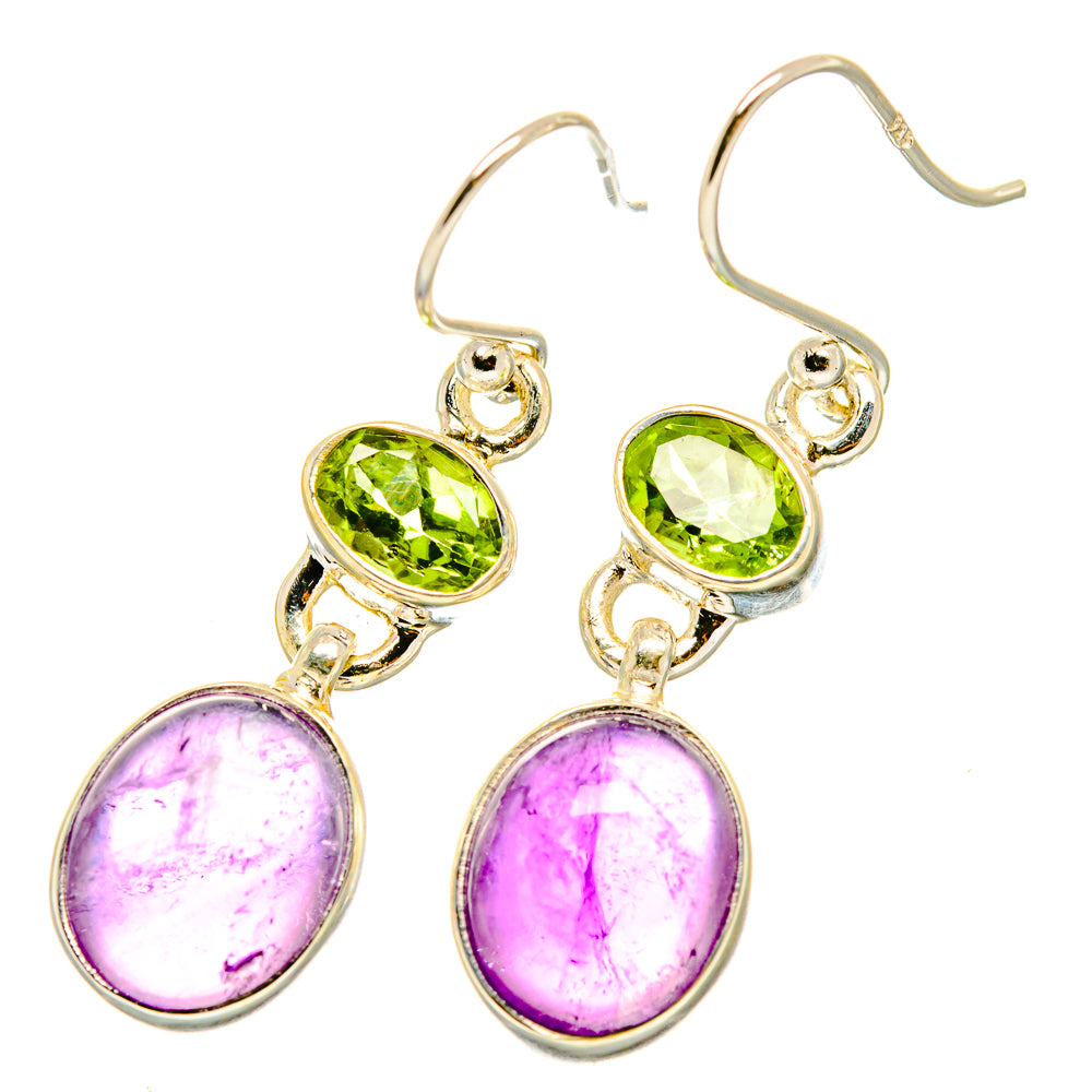 Amethyst, Peridot Earrings handcrafted by Ana Silver Co - EARR417706