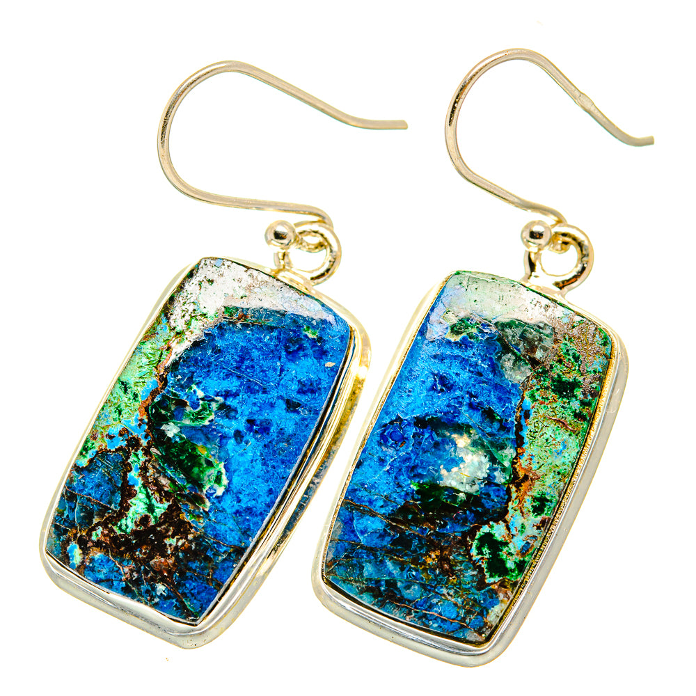 Chrysocolla Earrings handcrafted by Ana Silver Co - EARR417709
