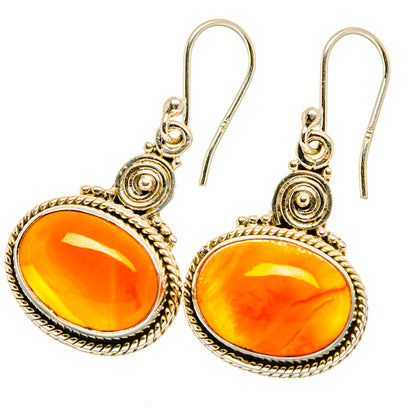Carnelian Earrings handcrafted by Ana Silver Co - EARR417716