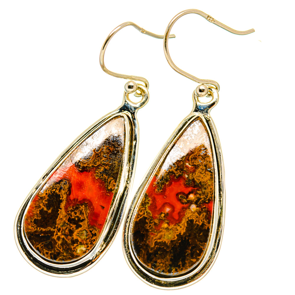 Moroccan Agate Earrings handcrafted by Ana Silver Co - EARR417719
