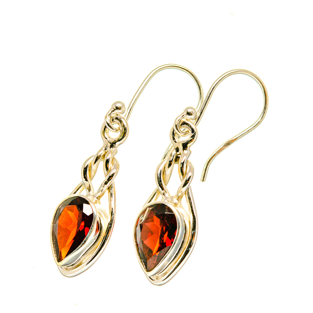 Garnet Earrings handcrafted by Ana Silver Co - EARR417728