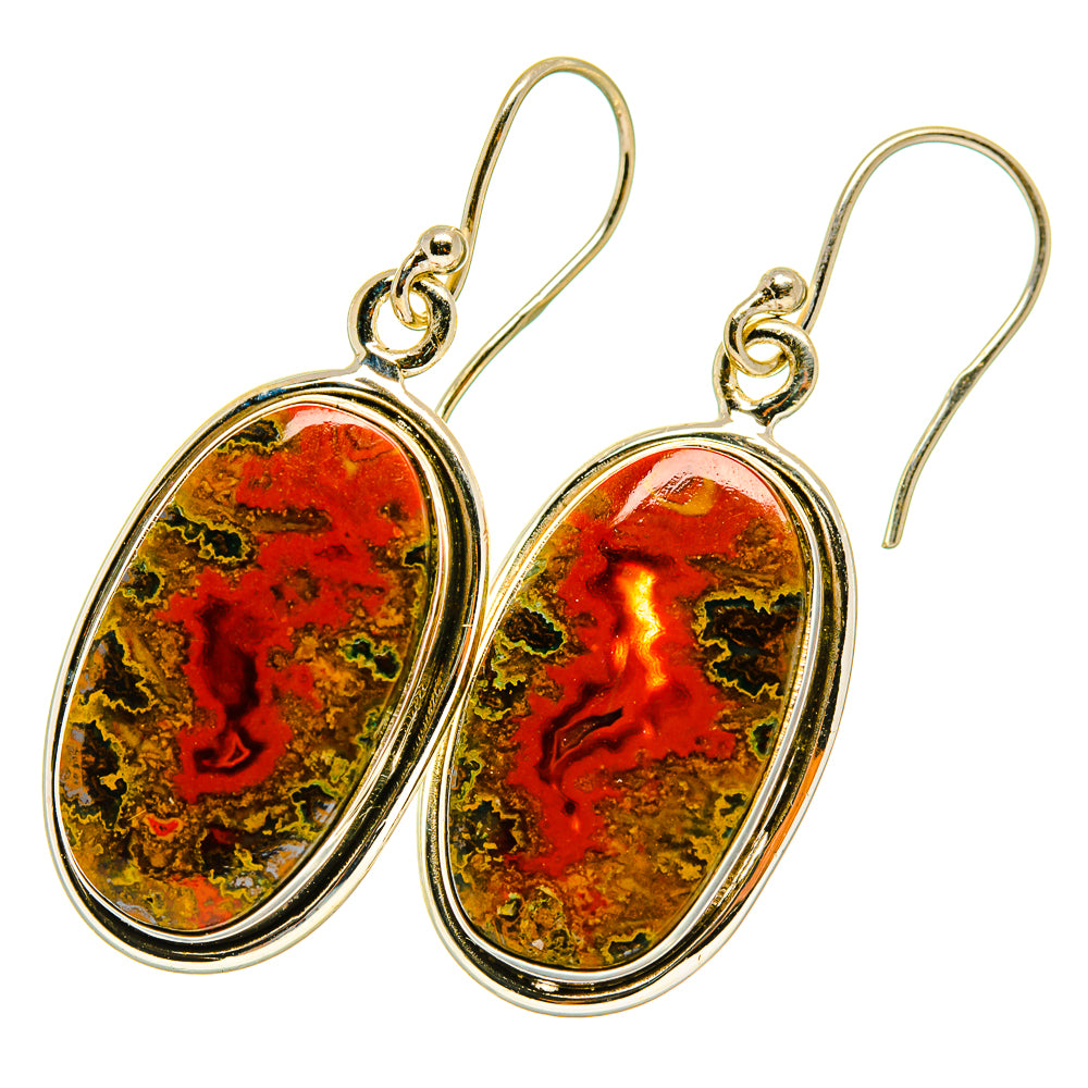 Moroccan Agate Earrings handcrafted by Ana Silver Co - EARR417739