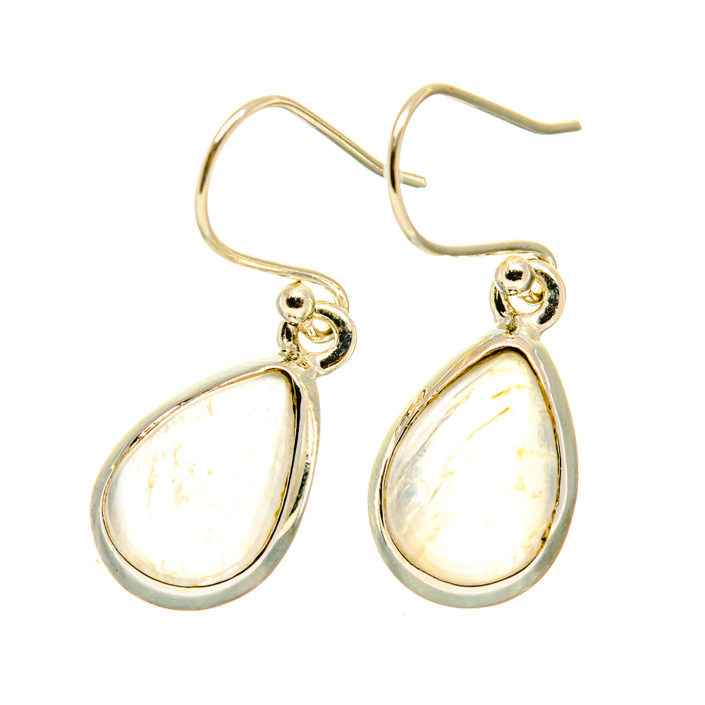 Rainbow Moonstone Earrings handcrafted by Ana Silver Co - EARR417749