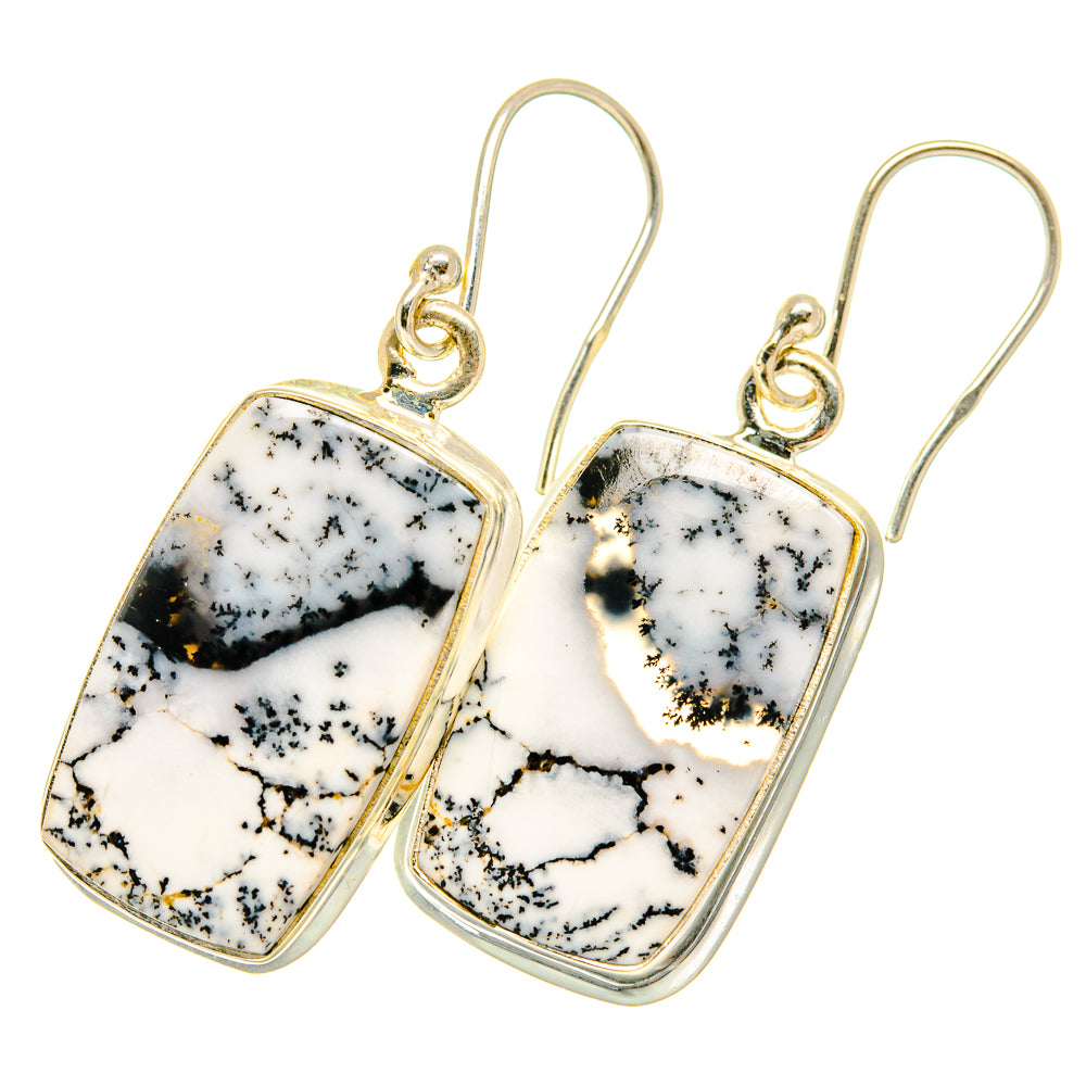 Dendritic Opal Earrings handcrafted by Ana Silver Co - EARR417753