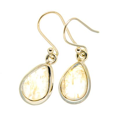 Rainbow Moonstone Earrings handcrafted by Ana Silver Co - EARR417754