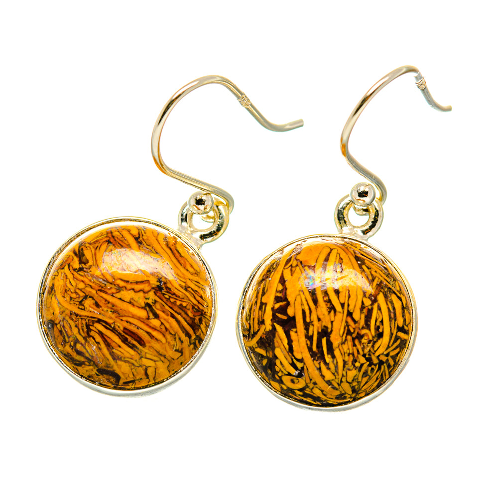 Coquina Jasper Earrings handcrafted by Ana Silver Co - EARR417755