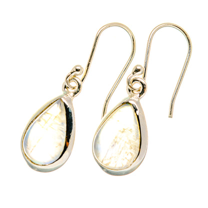 Rainbow Moonstone Earrings handcrafted by Ana Silver Co - EARR417778