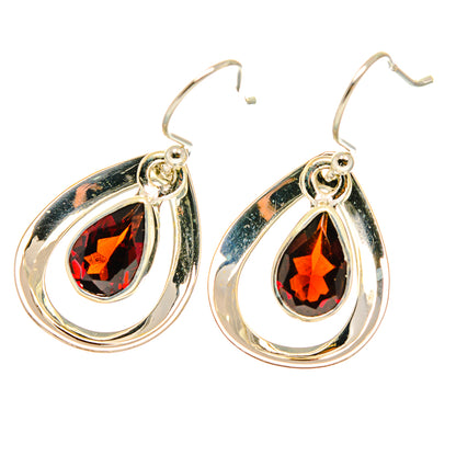 Garnet Earrings handcrafted by Ana Silver Co - EARR417784