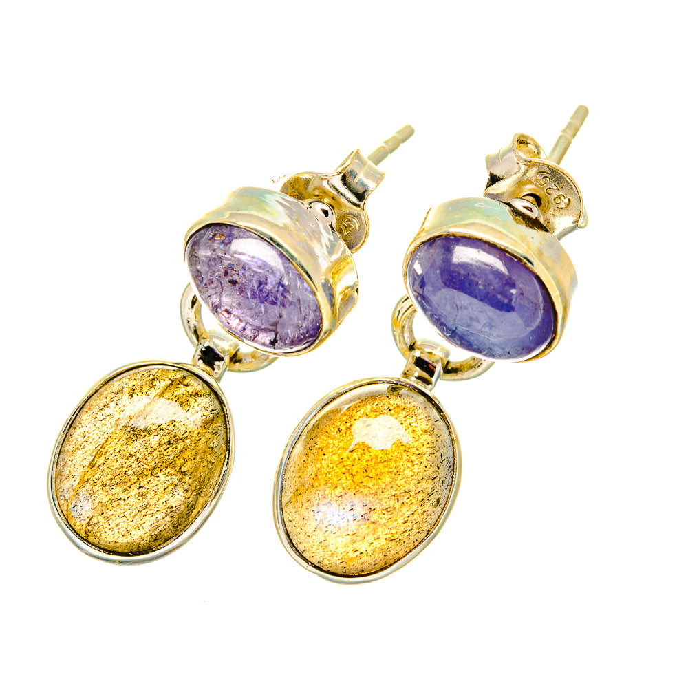 Labradorite Earrings handcrafted by Ana Silver Co - EARR417795