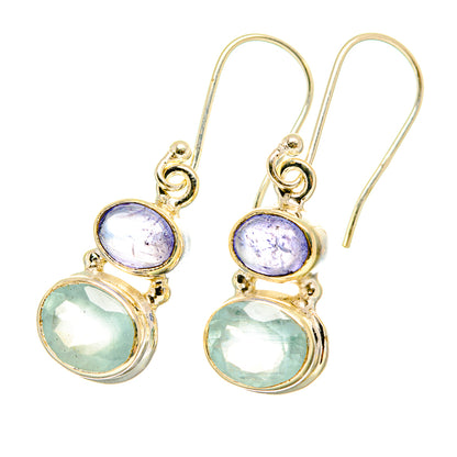 Aqua Chalcedony Earrings handcrafted by Ana Silver Co - EARR417797