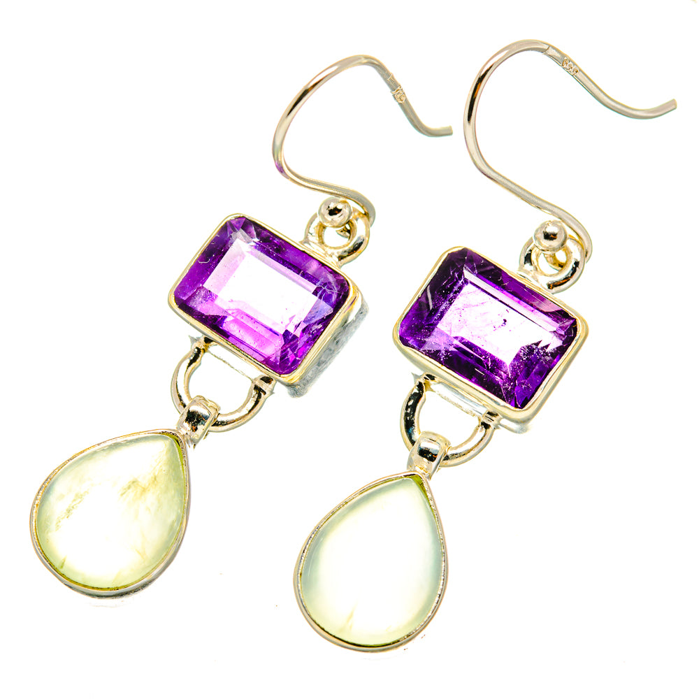 Prehnite Earrings handcrafted by Ana Silver Co - EARR417803