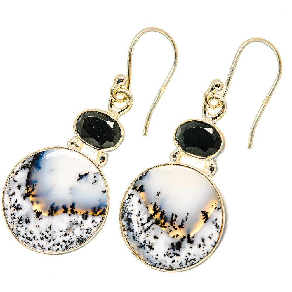 Dendritic Opal Earrings handcrafted by Ana Silver Co - EARR417807
