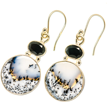 Dendritic Opal Earrings handcrafted by Ana Silver Co - EARR417807