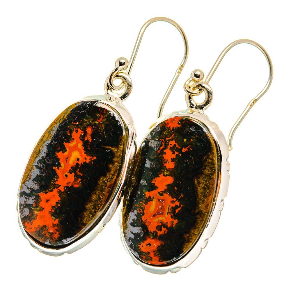 Moroccan Agate Earrings handcrafted by Ana Silver Co - EARR417812