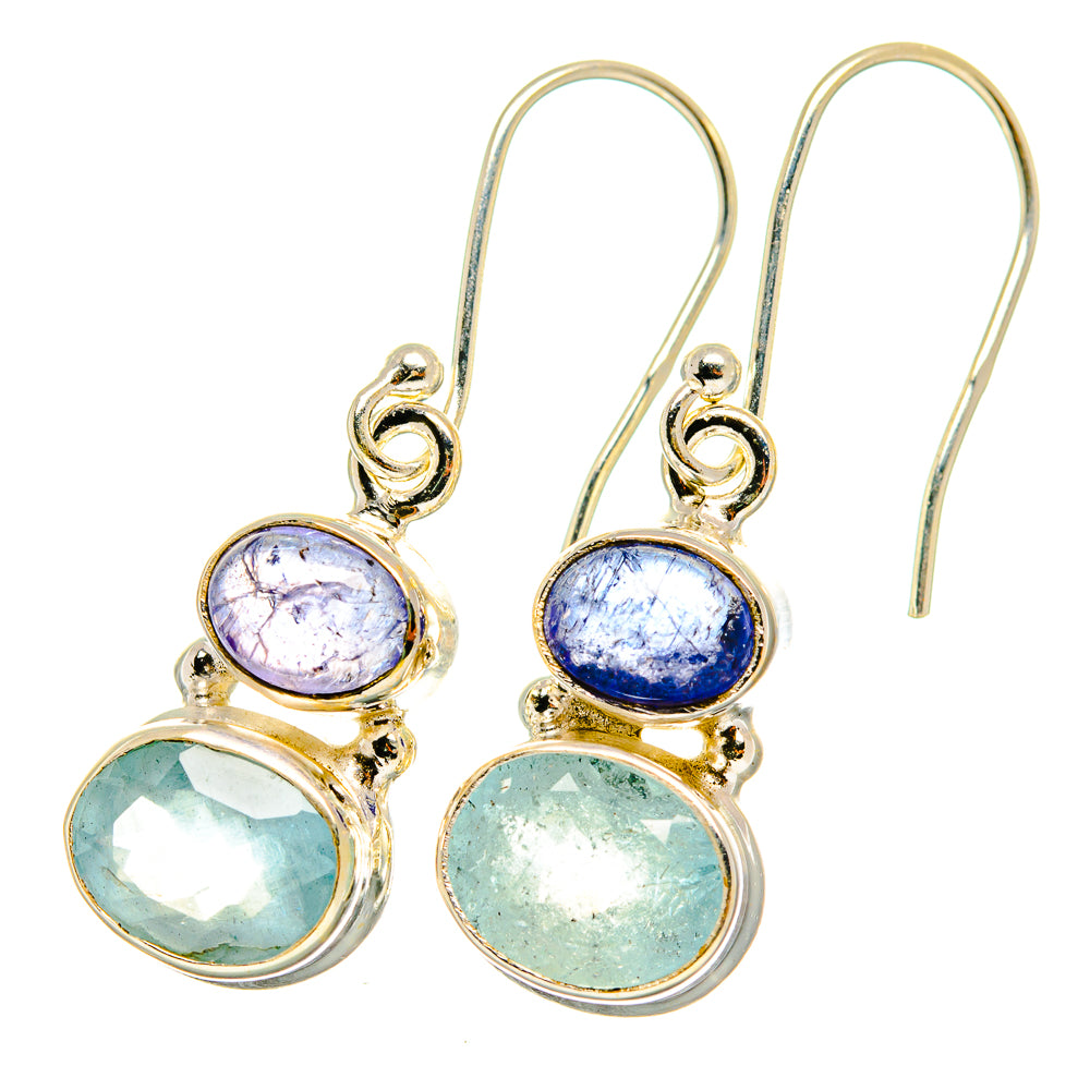 Aqua Chalcedony Earrings handcrafted by Ana Silver Co - EARR417816