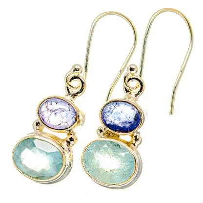 Aqua Chalcedony Earrings handcrafted by Ana Silver Co - EARR417816