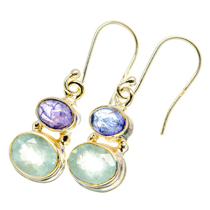 Aqua Chalcedony Earrings handcrafted by Ana Silver Co - EARR417819