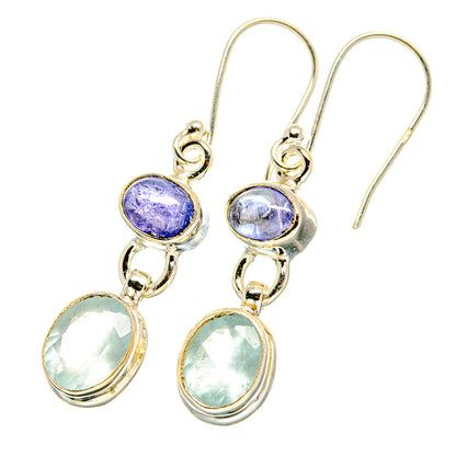 Aqua Chalcedony Earrings handcrafted by Ana Silver Co - EARR417821