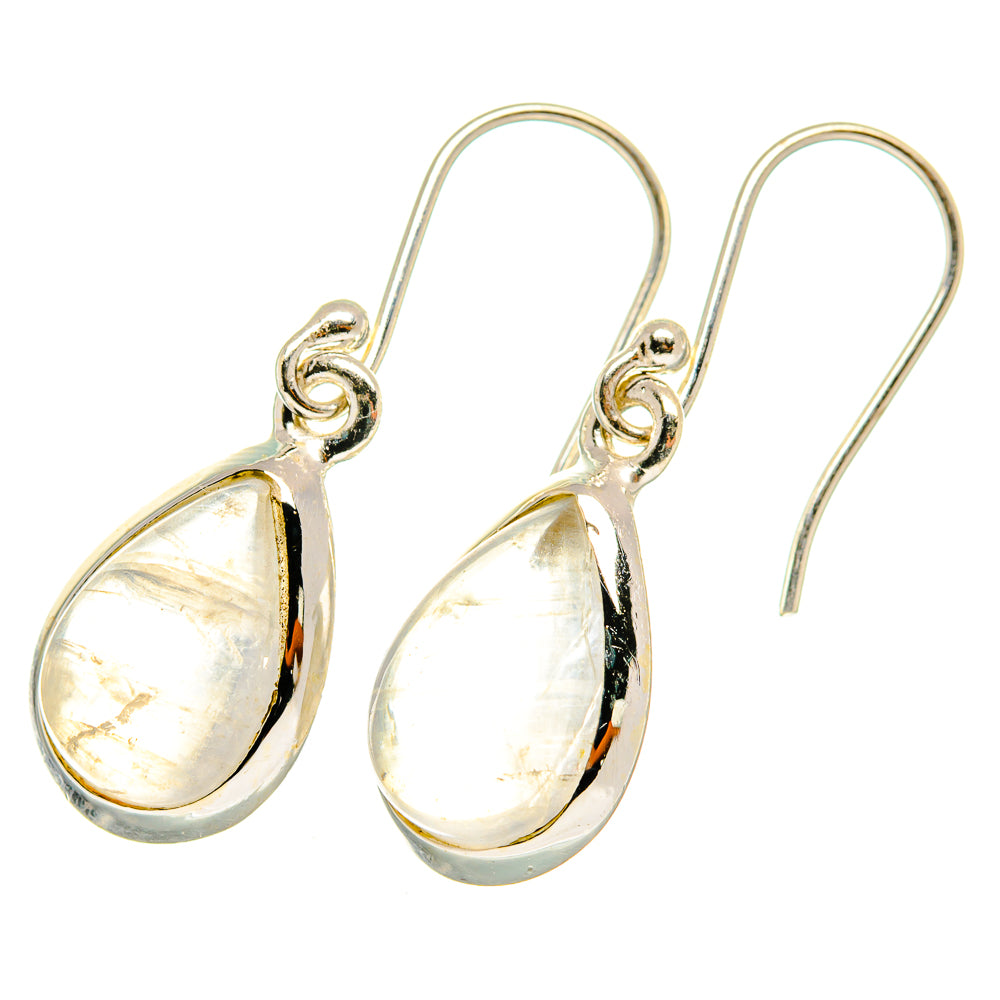 Rainbow Moonstone Earrings handcrafted by Ana Silver Co - EARR417825