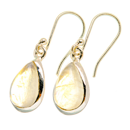Rainbow Moonstone Earrings handcrafted by Ana Silver Co - EARR417836