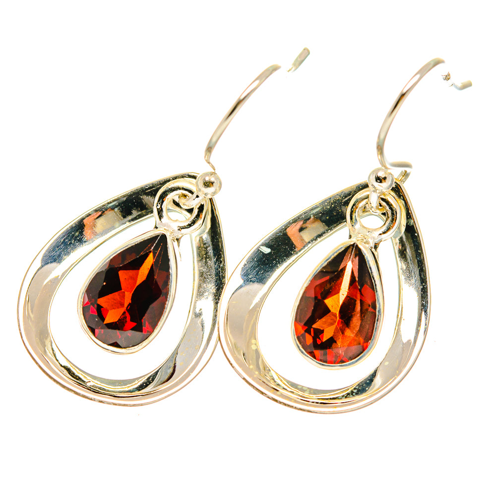Garnet Earrings handcrafted by Ana Silver Co - EARR417837