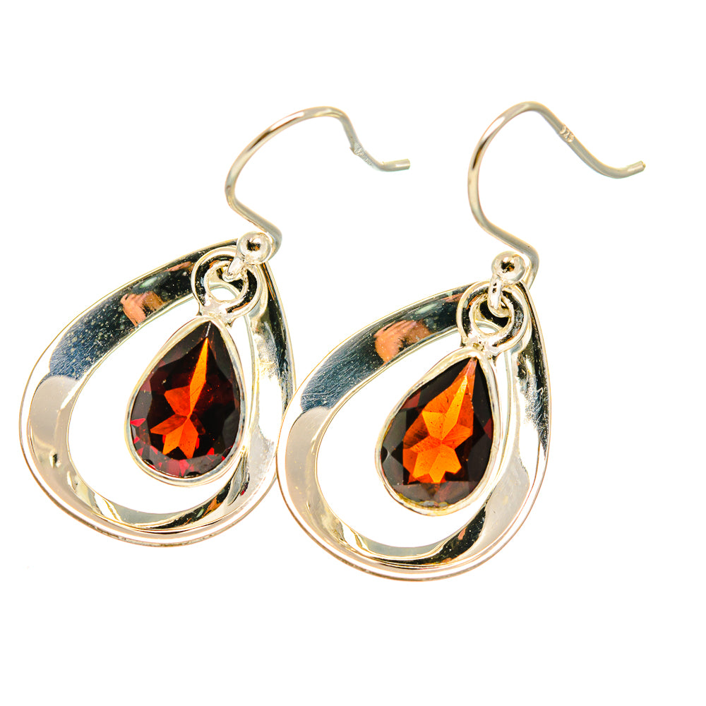 Garnet Earrings handcrafted by Ana Silver Co - EARR417840
