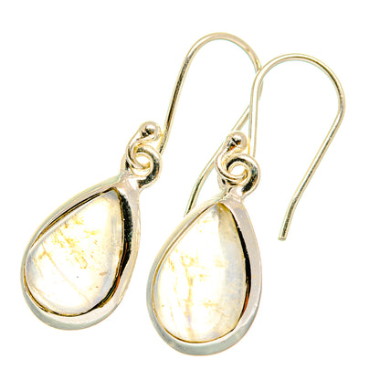 Rainbow Moonstone Earrings handcrafted by Ana Silver Co - EARR417841