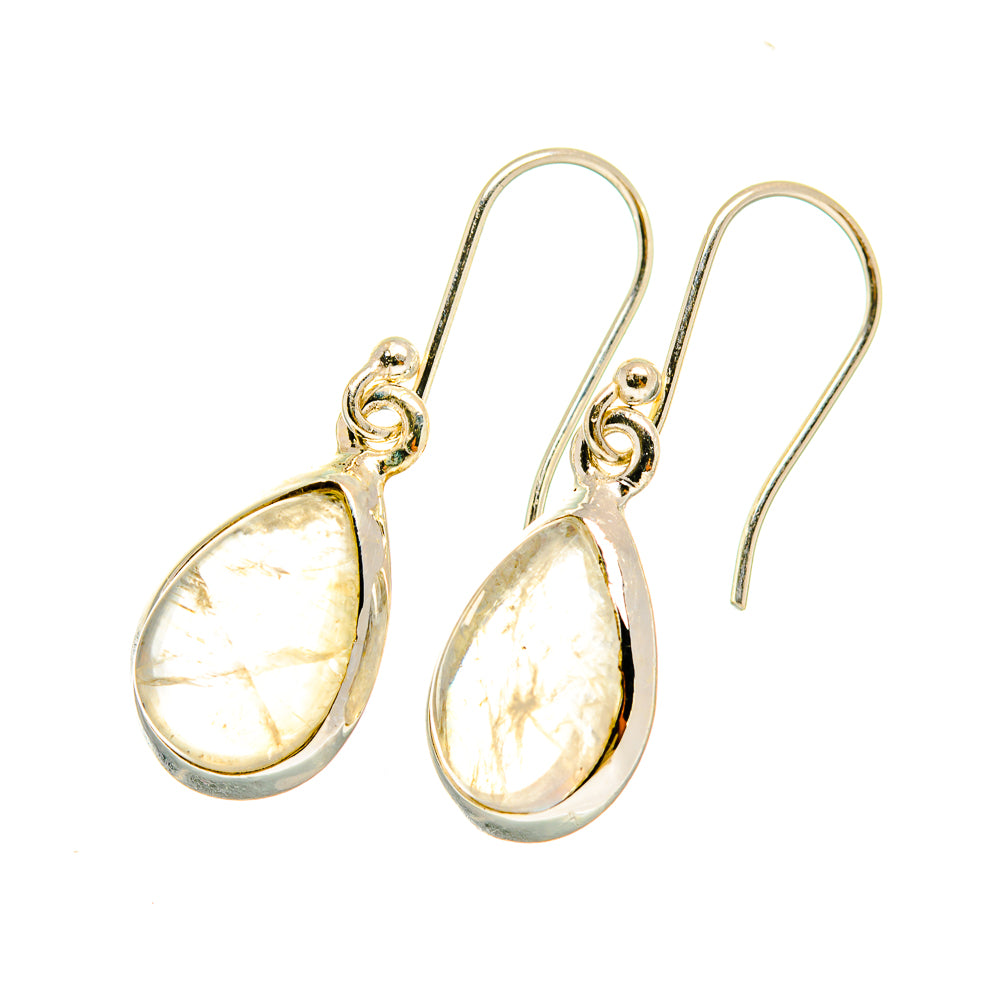 Rainbow Moonstone Earrings handcrafted by Ana Silver Co - EARR417847