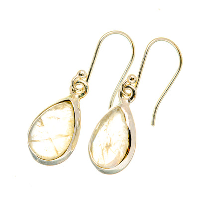 Rainbow Moonstone Earrings handcrafted by Ana Silver Co - EARR417847