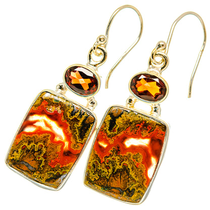 Moroccan Agate Earrings handcrafted by Ana Silver Co - EARR417850