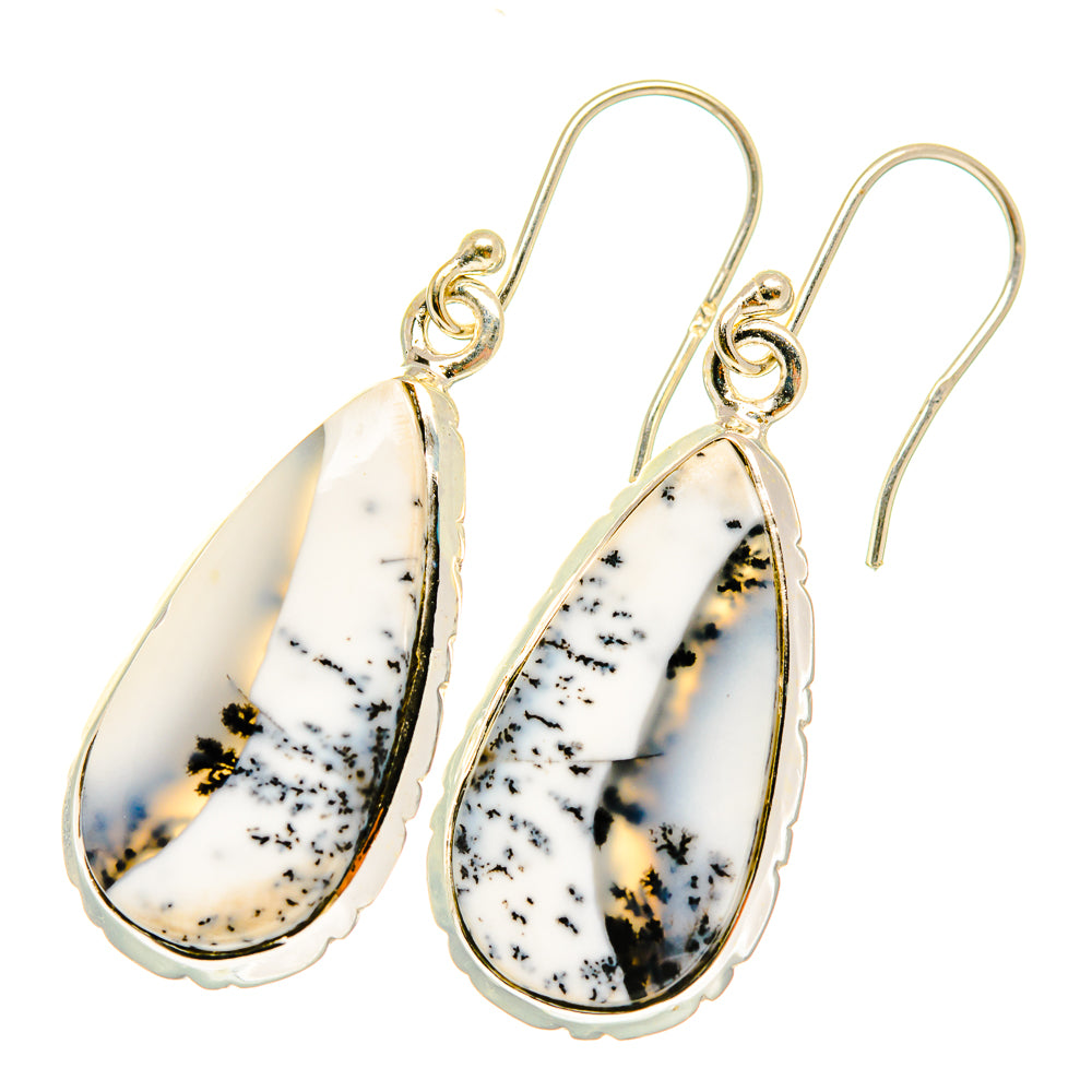 Dendritic Opal Earrings handcrafted by Ana Silver Co - EARR417858